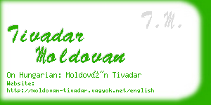 tivadar moldovan business card